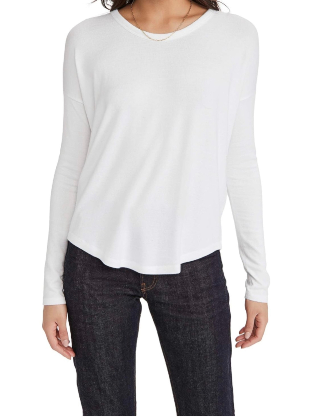 Rag & Bone Jean The Knit White Long Sleeve Top L